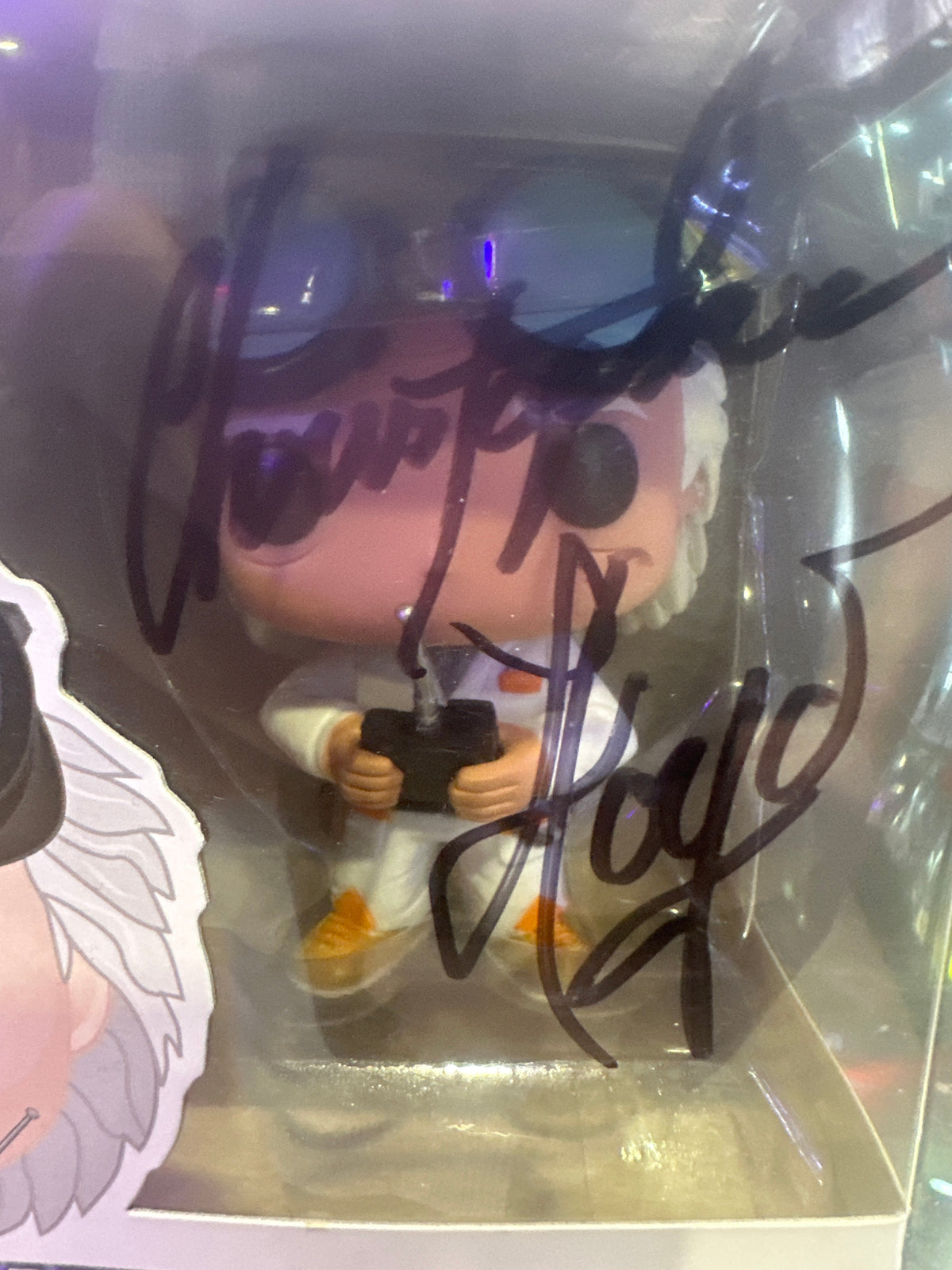 Dr Emmett Brown pop #50 Signed by Christopher Lloyd
