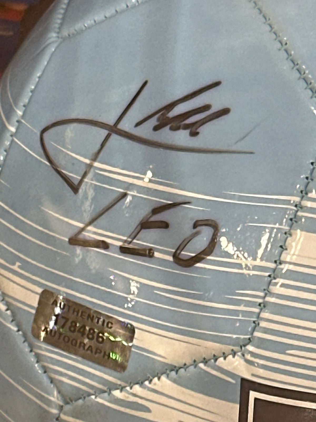 LIONEL MESSI Signed Argentina Ball