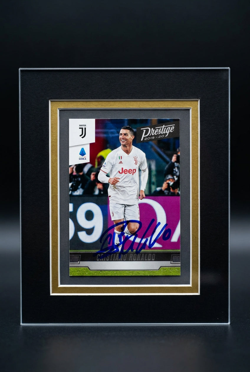 Cristiano Ronaldo Signed Trading Card Collage