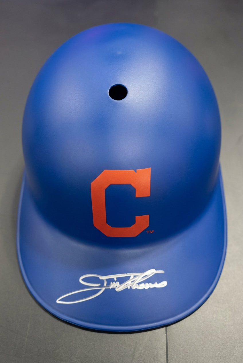 (CLEE INDIANS) JIM THOME Signed Helmet
