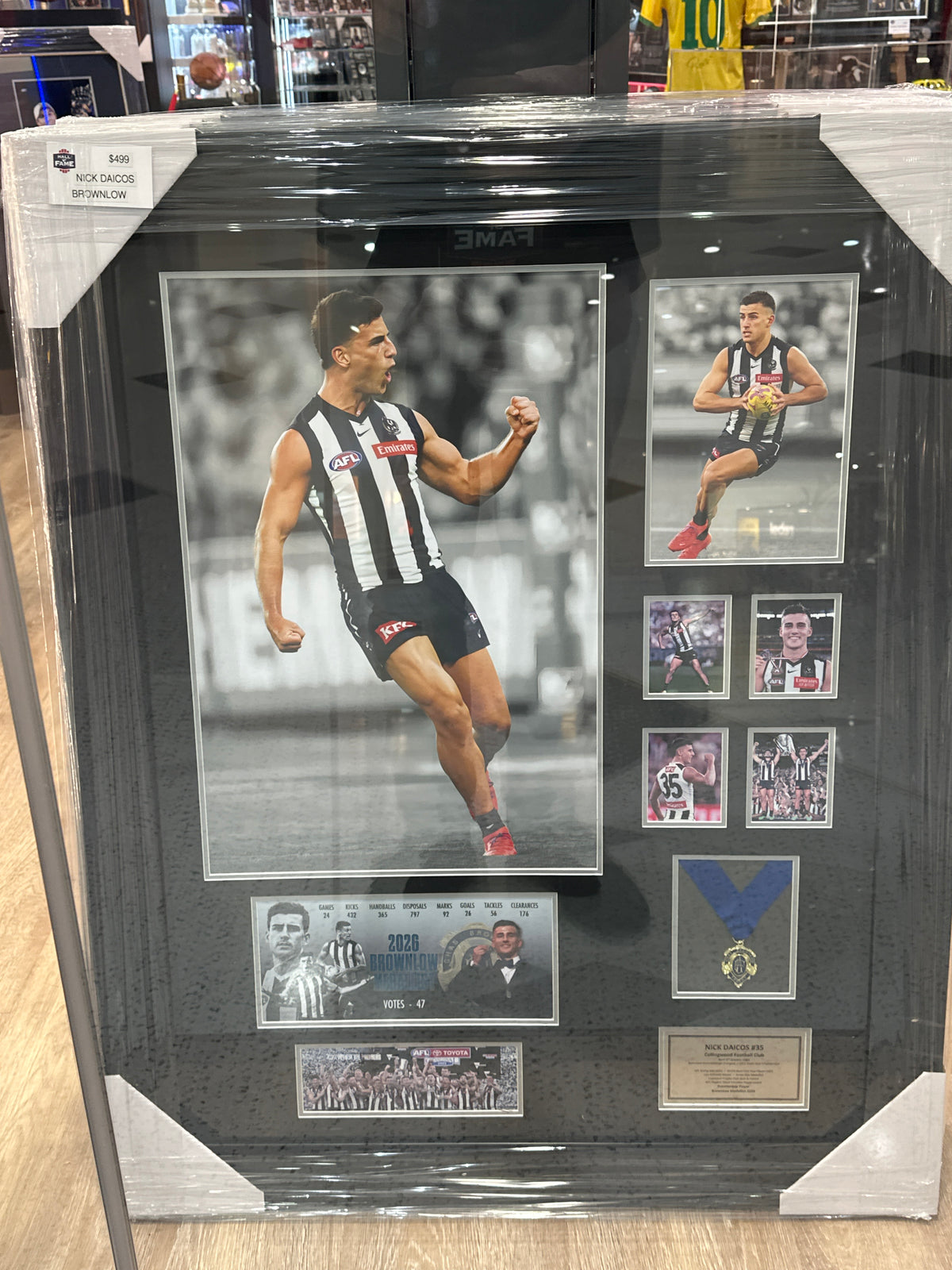 (COLLINGWOOD) NICK DAICOS Brownlow photo Collage