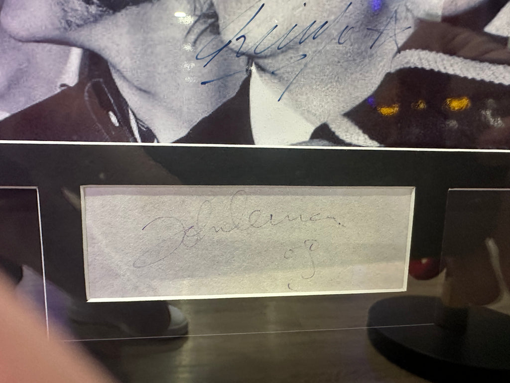 The Beatles Full Band Signed with Guitar and Photo Collage.