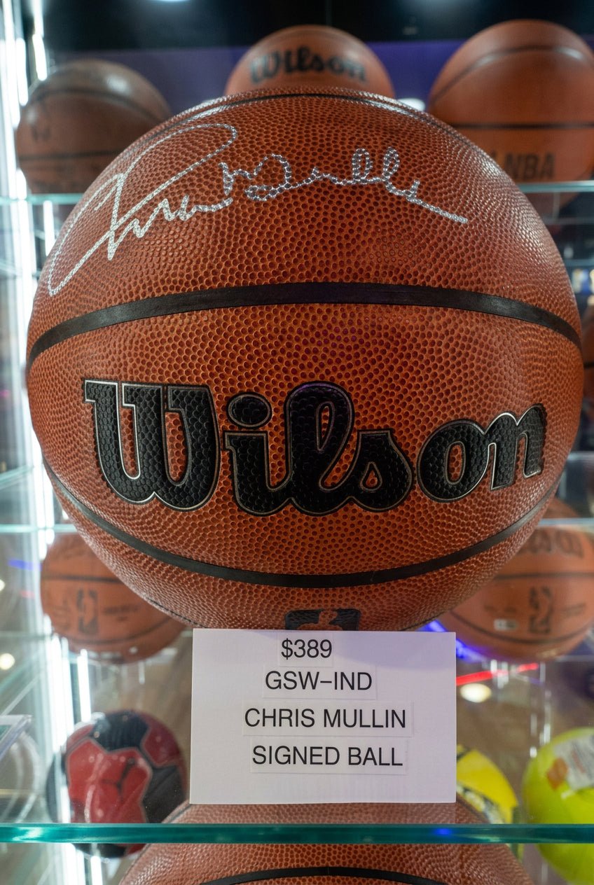 Chris Mullin Signed Wilson Basketball