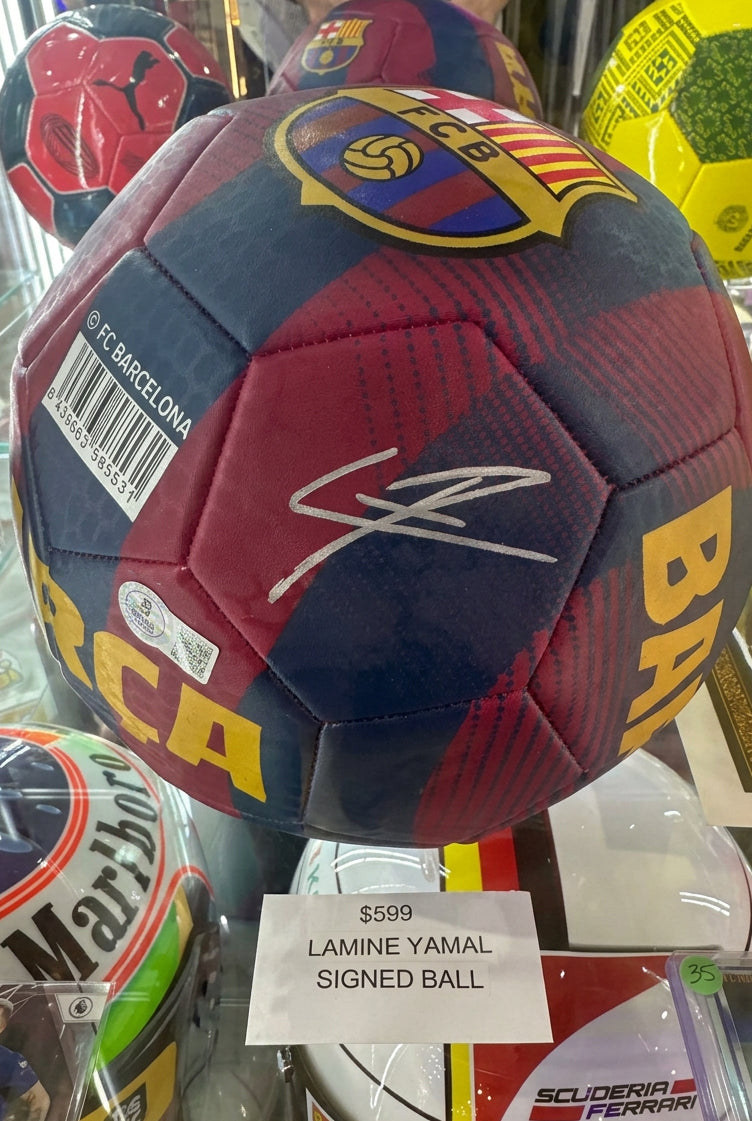 Lamine Yamal Signed Barcelona Soccer Ball