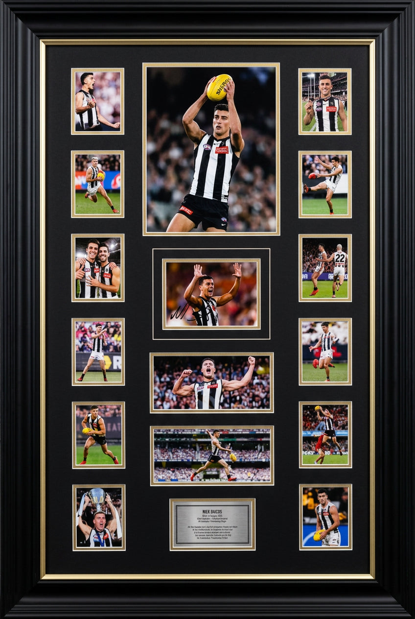 NICK DAICOS Signed player card collage