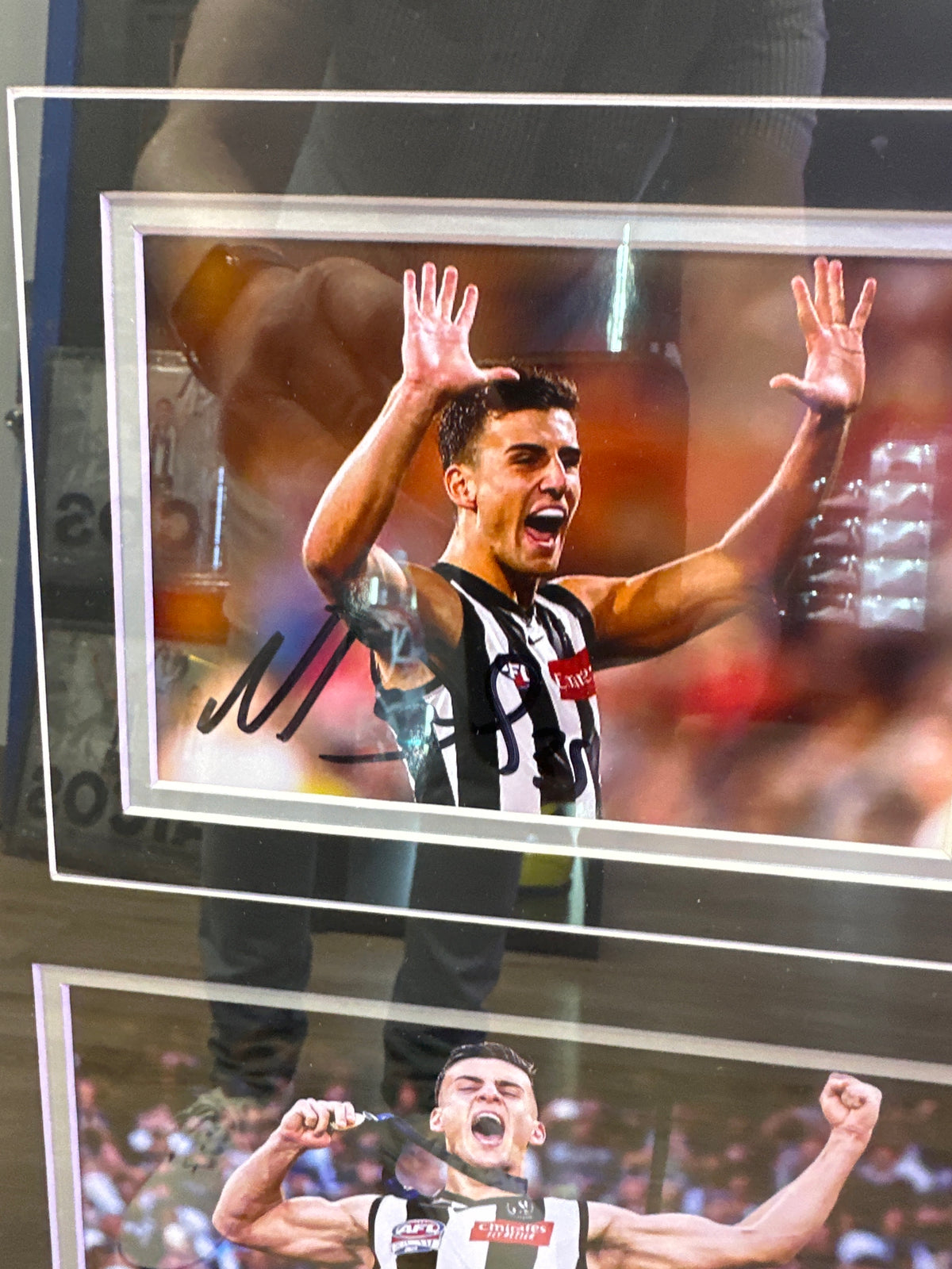 NICK DAICOS Signed player card collage