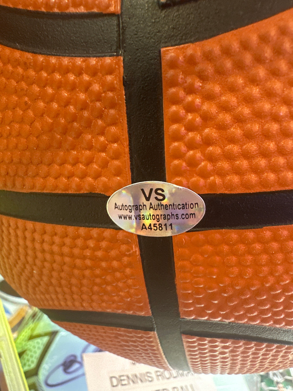 Dennis Rodman Signed Spalding Basketball