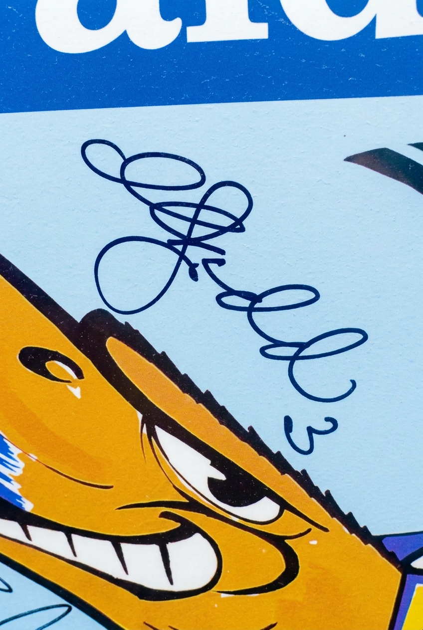 Herald Sun 2006 Premiership Poster signed by Cousins and Judd