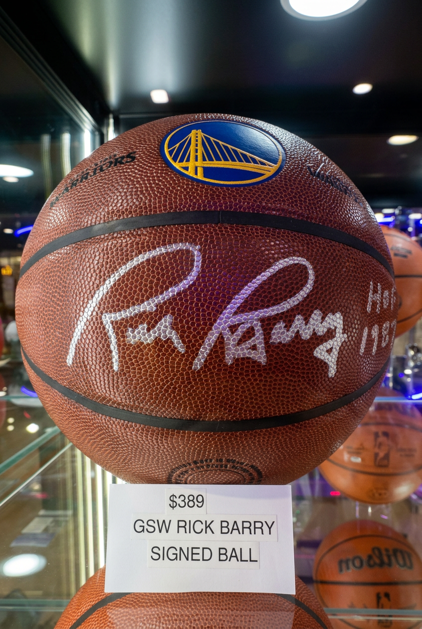 Rick Barry Signed Basketball