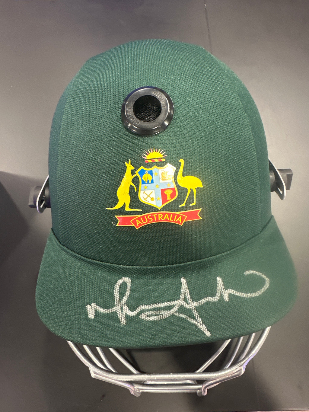 MITCHELL JOHNSON Signed Helmet
