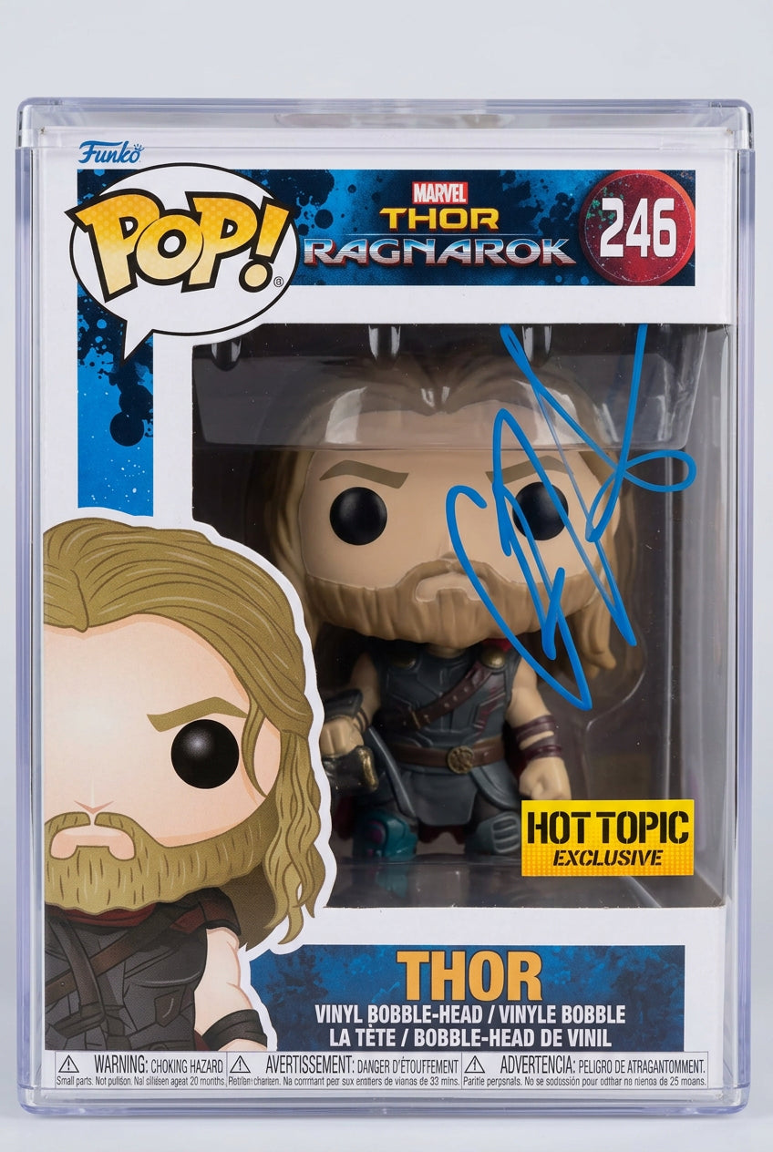 Thor Pop #246 Signed by Chris Hemsworth and Stan Lee