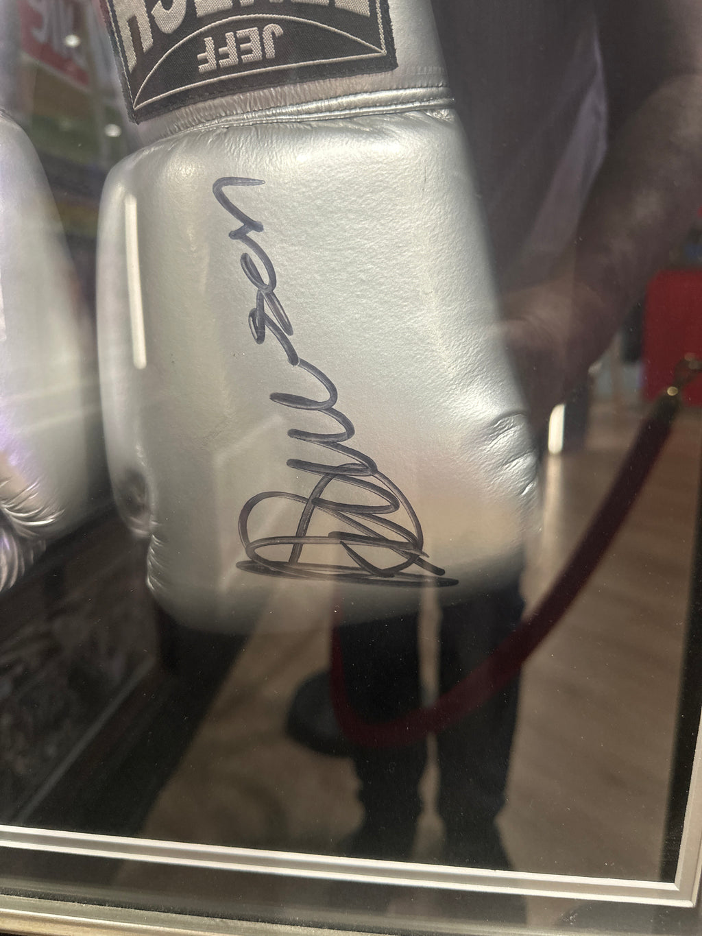 Jeff Fenech and Azumah Signed Gloves