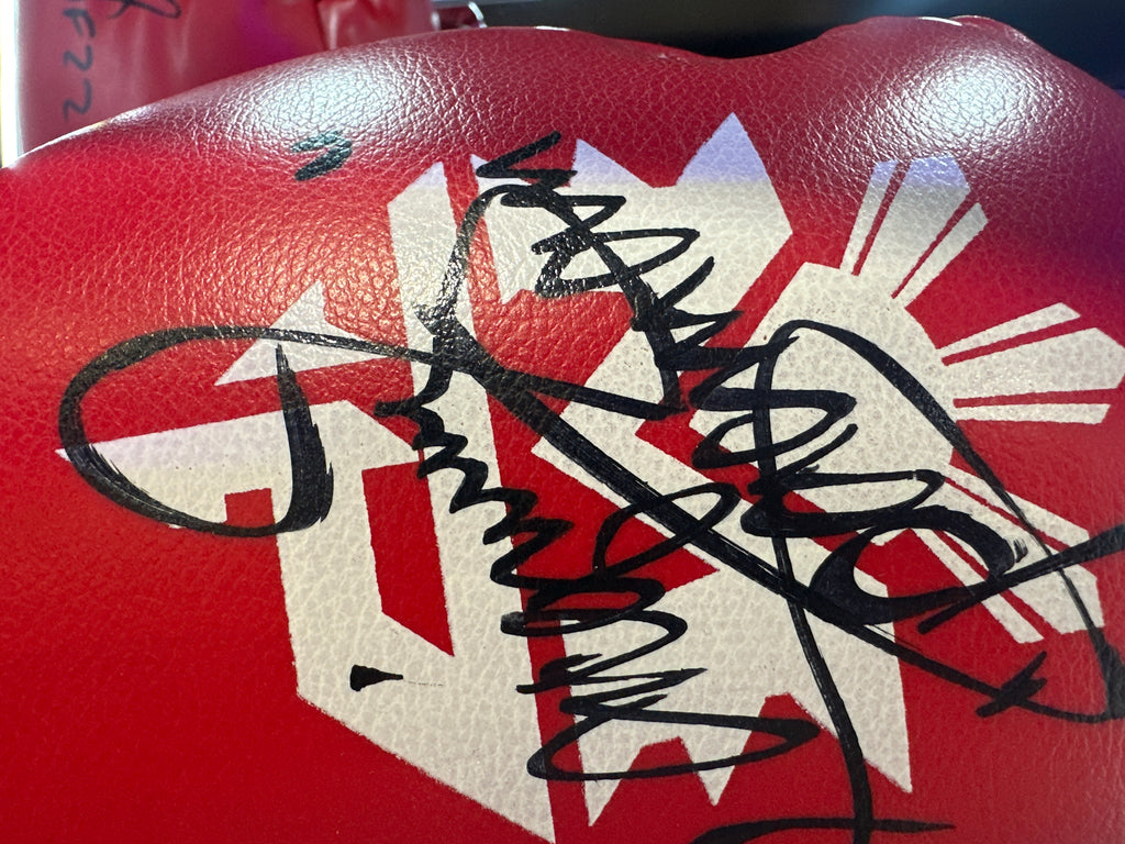 MANNY PACQUIACO Signed glove
