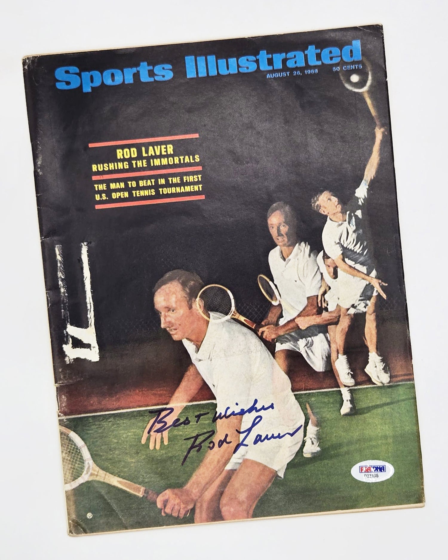 Rod Laver 1968 Hand-Signed Sports Illustrated Magazine