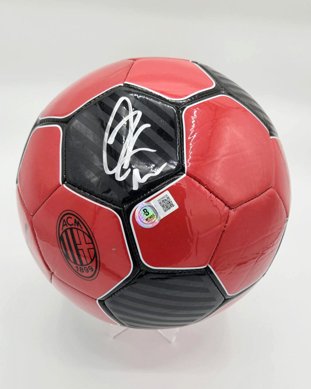 Zlatan Ibrahimović Hand-Signed AC Milan Full-Size Football
