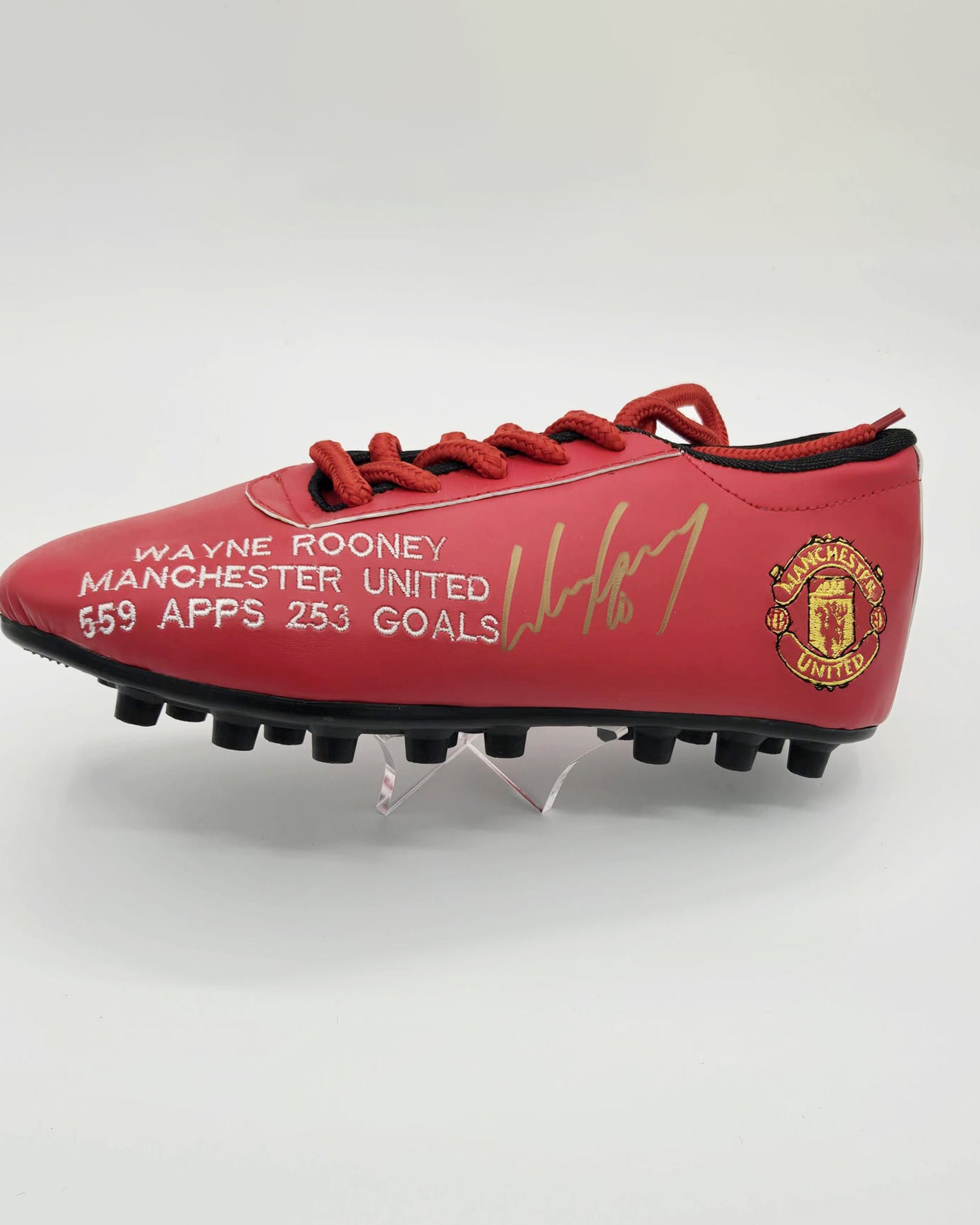 Wayne Rooney Hand-Signed Career Highlights Football Boot