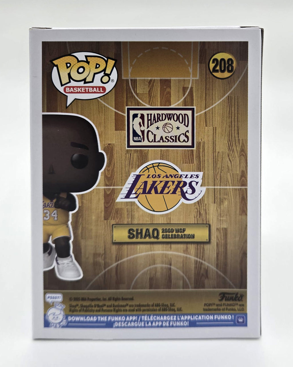 Shaquille O’Neal Hand-Signed LA Lakers Funko Pop #208