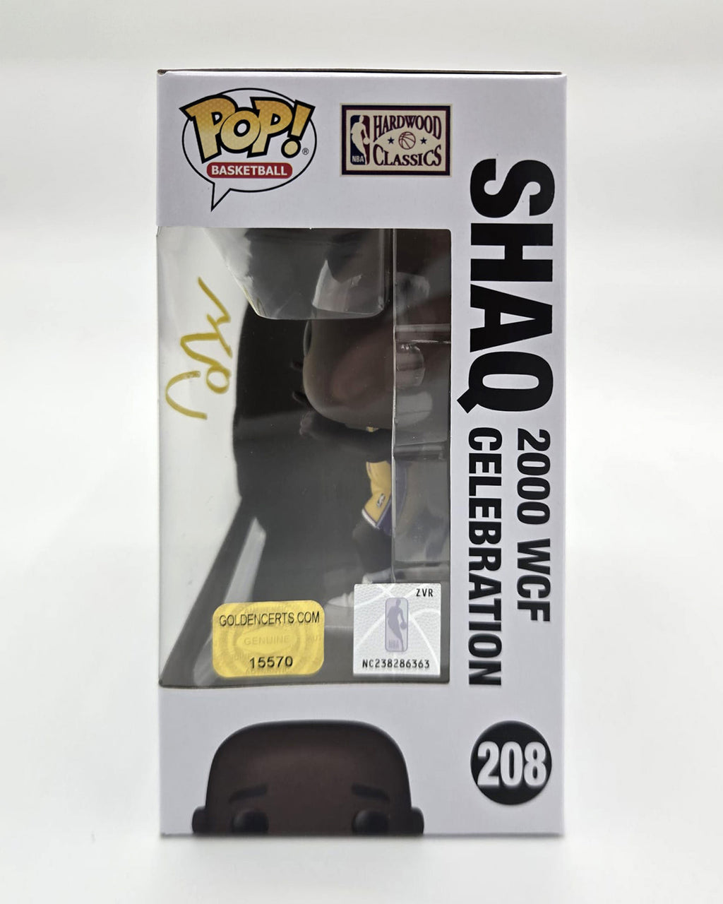 Shaquille O’Neal Hand-Signed LA Lakers Funko Pop #208