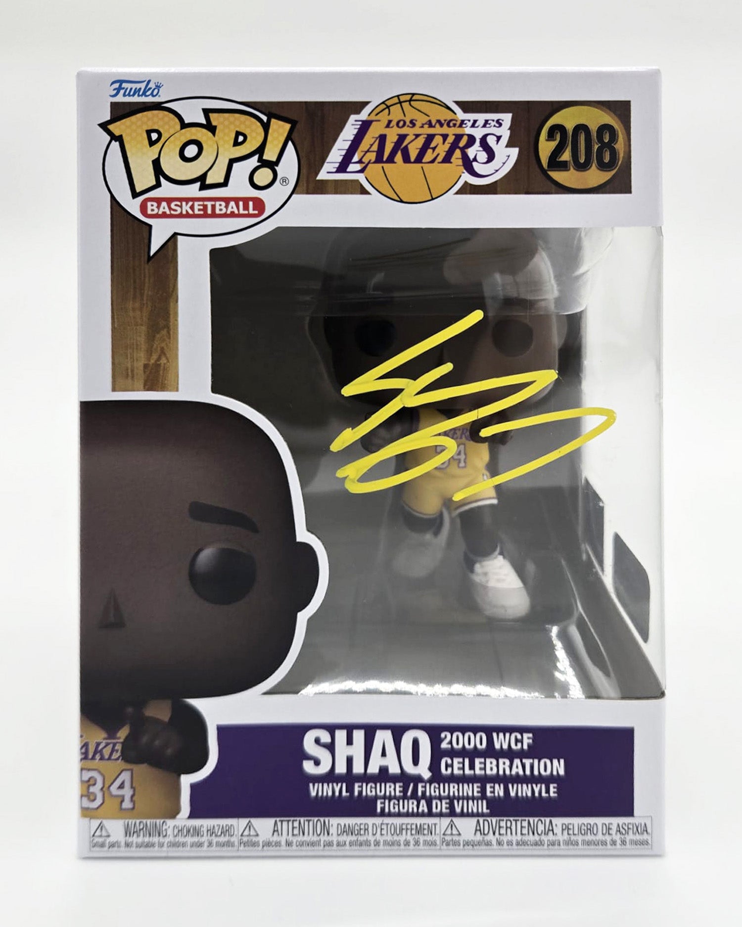 Shaquille O’Neal Hand-Signed LA Lakers Funko Pop #208
