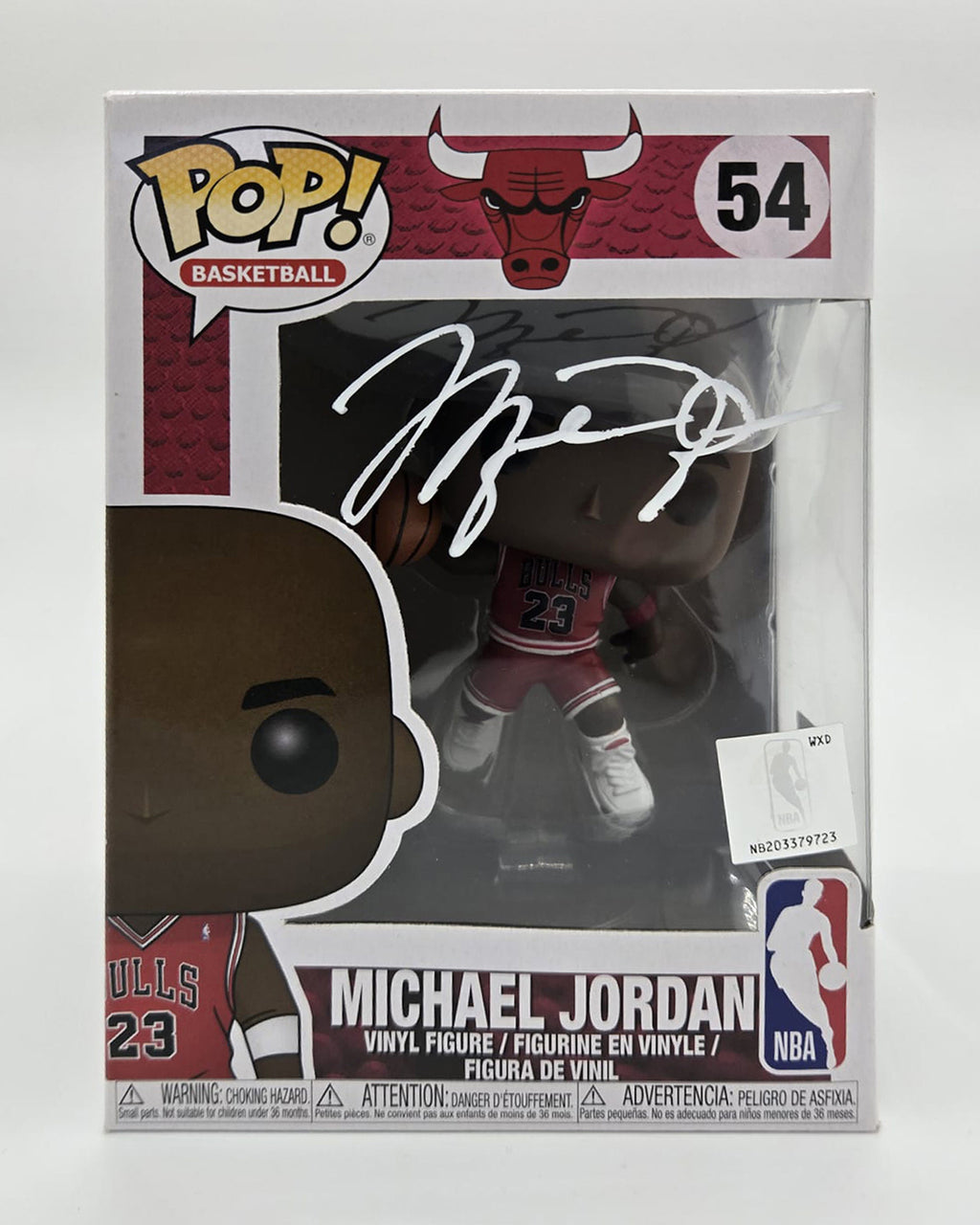 Michael Jordan Hand-Signed Chicago Bulls Funko Pop #54