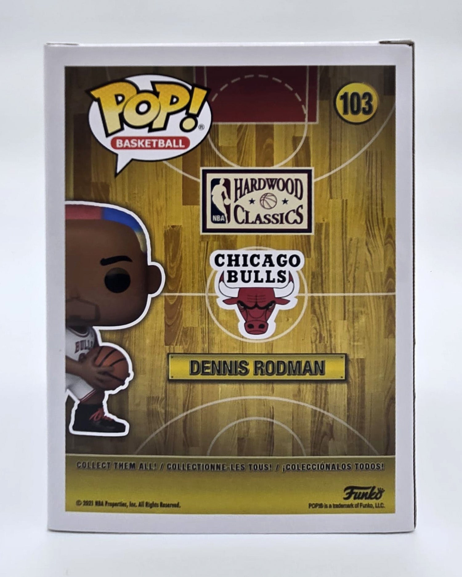Dennis Rodman Hand-Signed Chicago Bulls Funko Pop #103