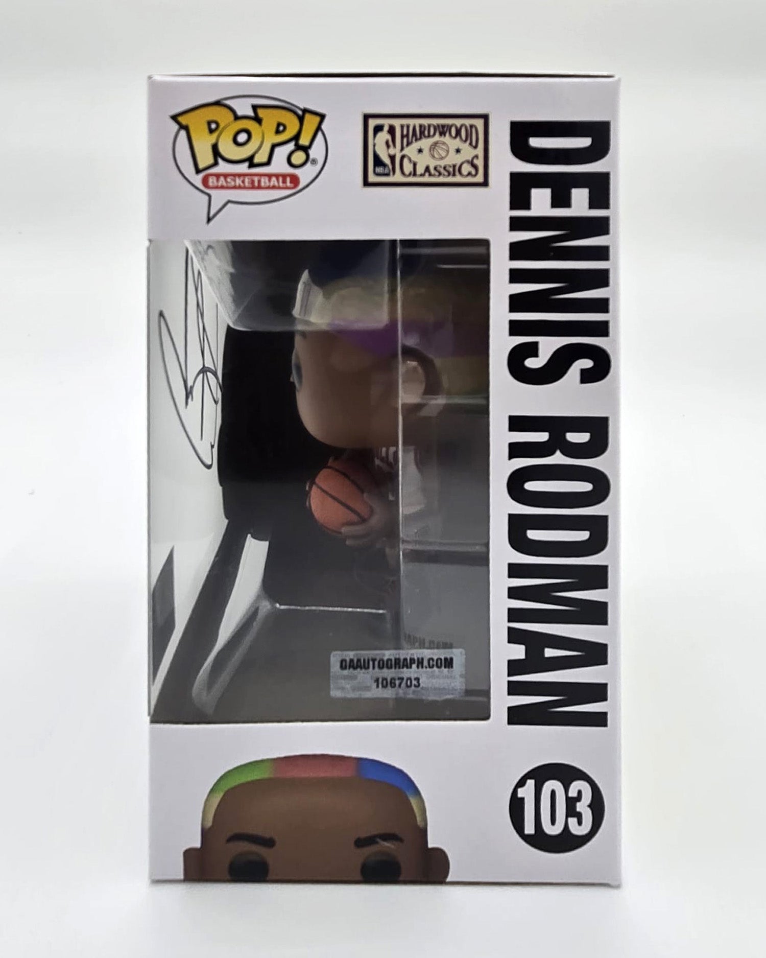 Dennis Rodman Hand-Signed Chicago Bulls Funko Pop #103