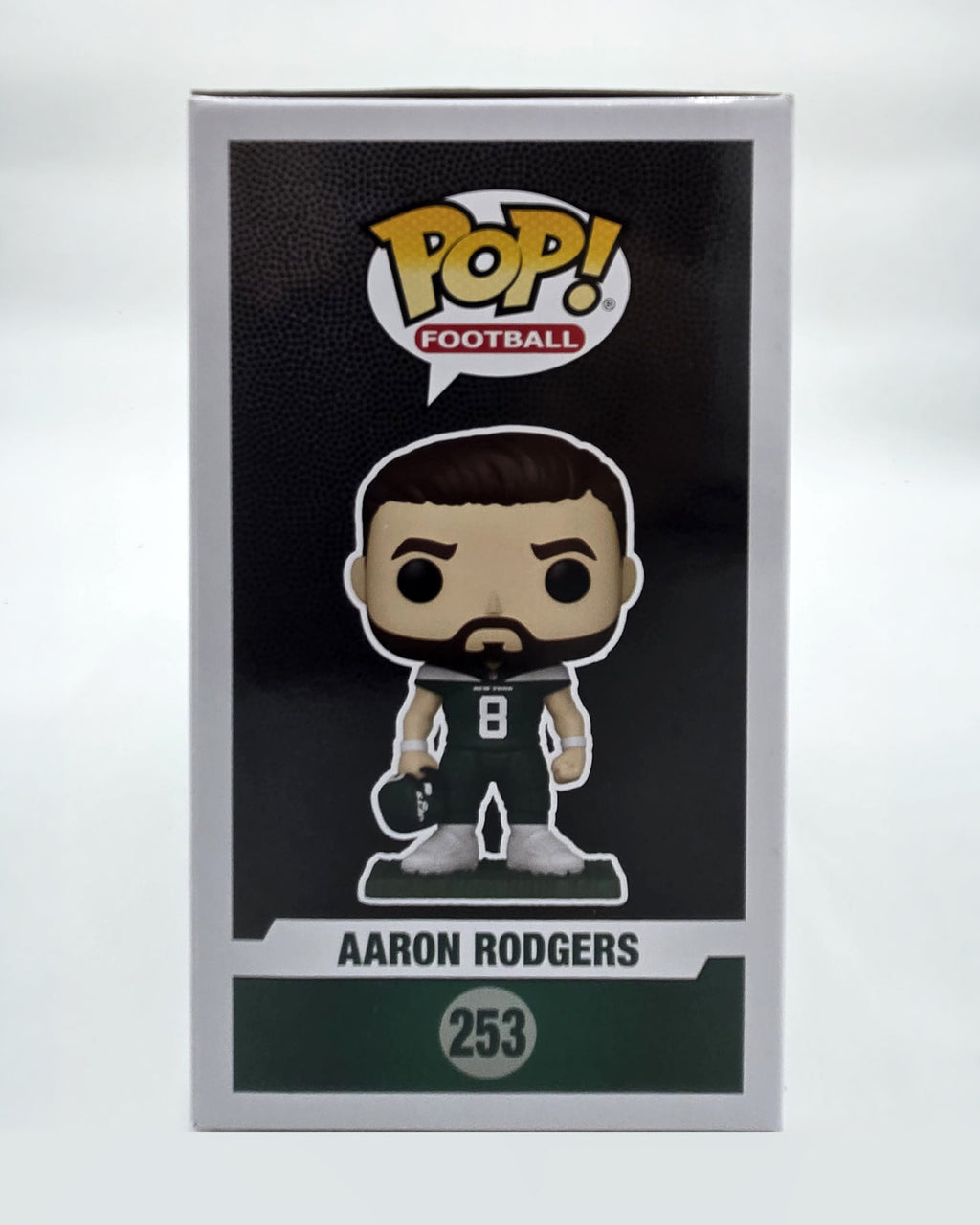 Aaron Rodgers Hand-Signed New York Jets Funko Pop #253