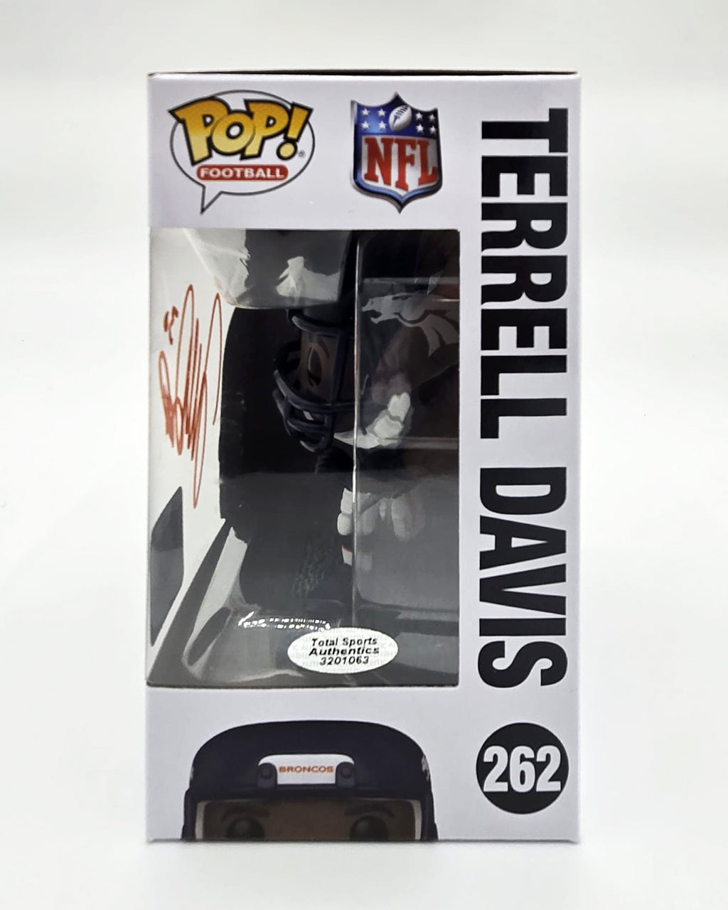 Terrell Davis Hand-Signed Denver Broncos Funko Pop #262