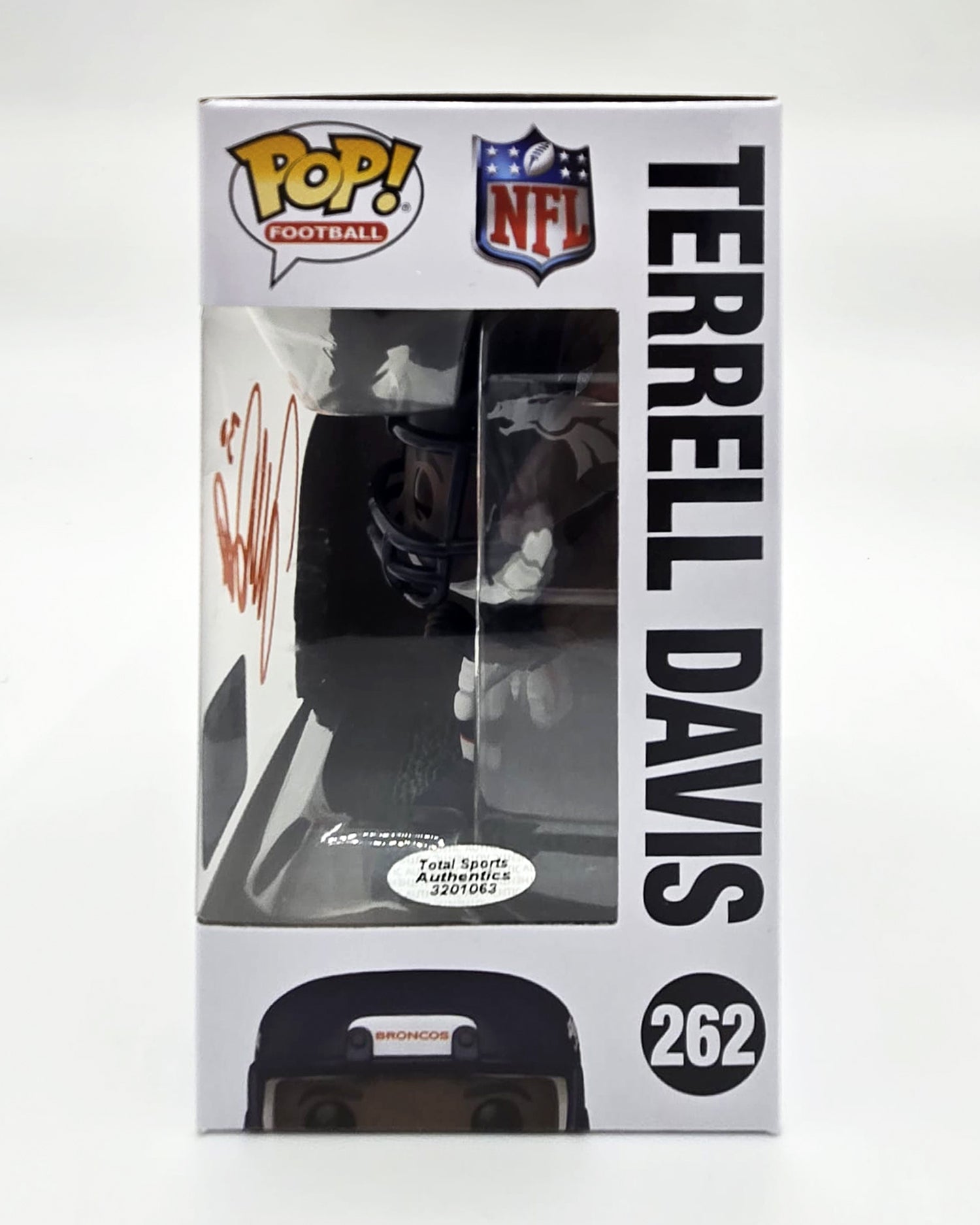 Terrell Davis Hand-Signed Denver Broncos Funko Pop #262