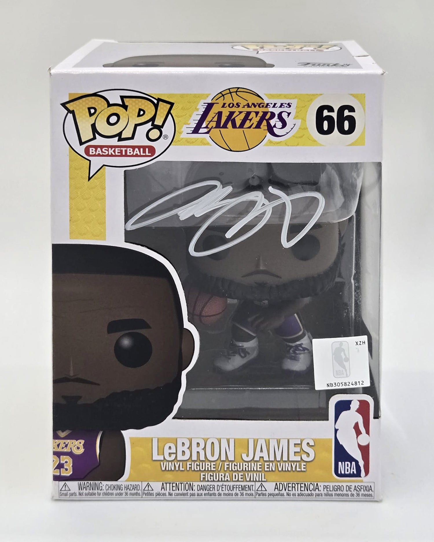 LeBron James Hand-Signed LA Lakers Funko Pop #66