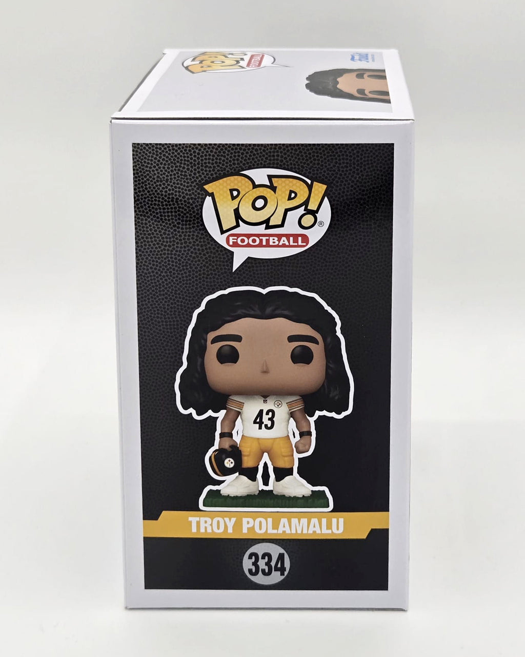 Troy Polamalu Hand-Signed Pittsburgh Steelers HOF Funko Pop #334