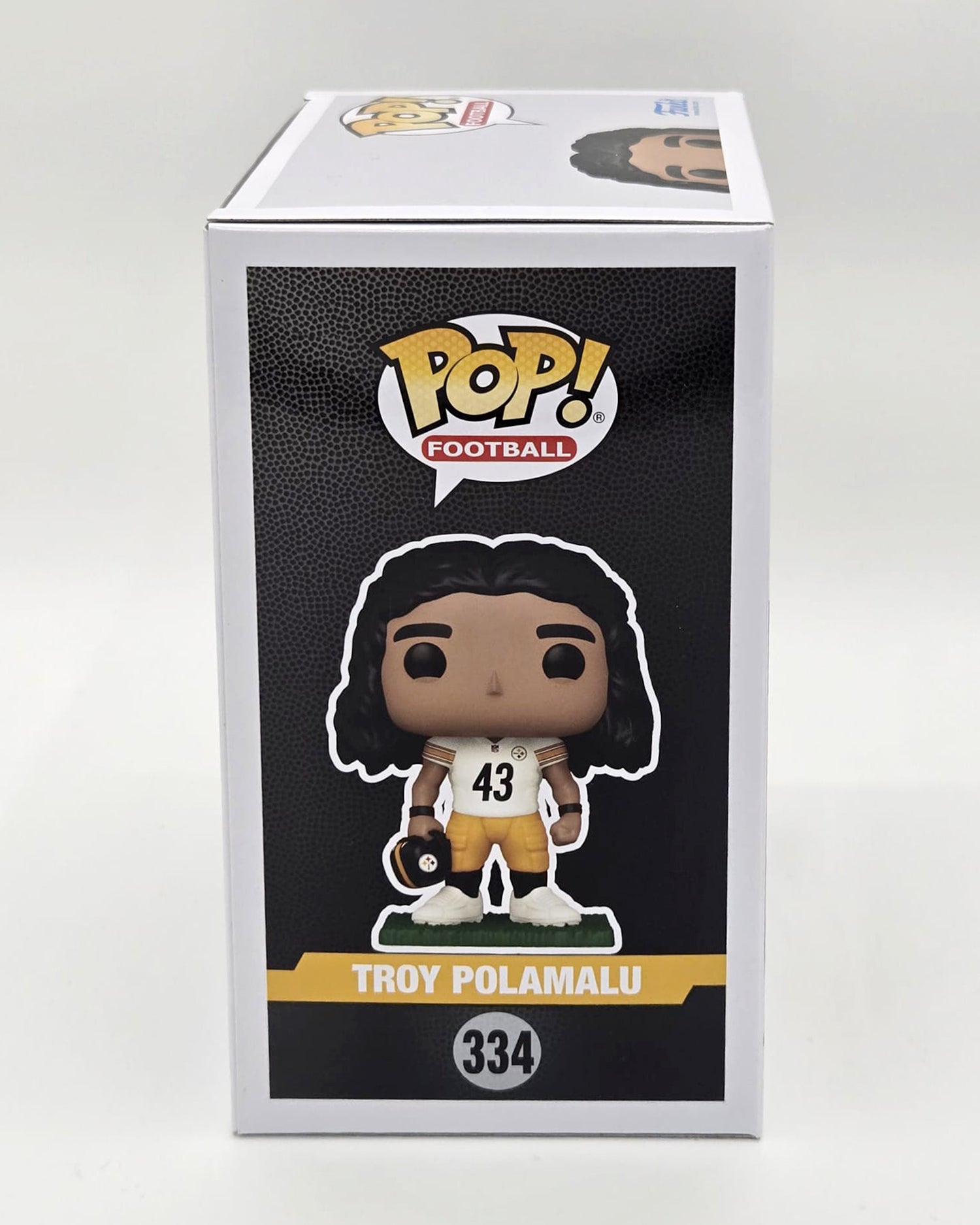 Troy Polamalu Hand-Signed Pittsburgh Steelers HOF Funko Pop #334