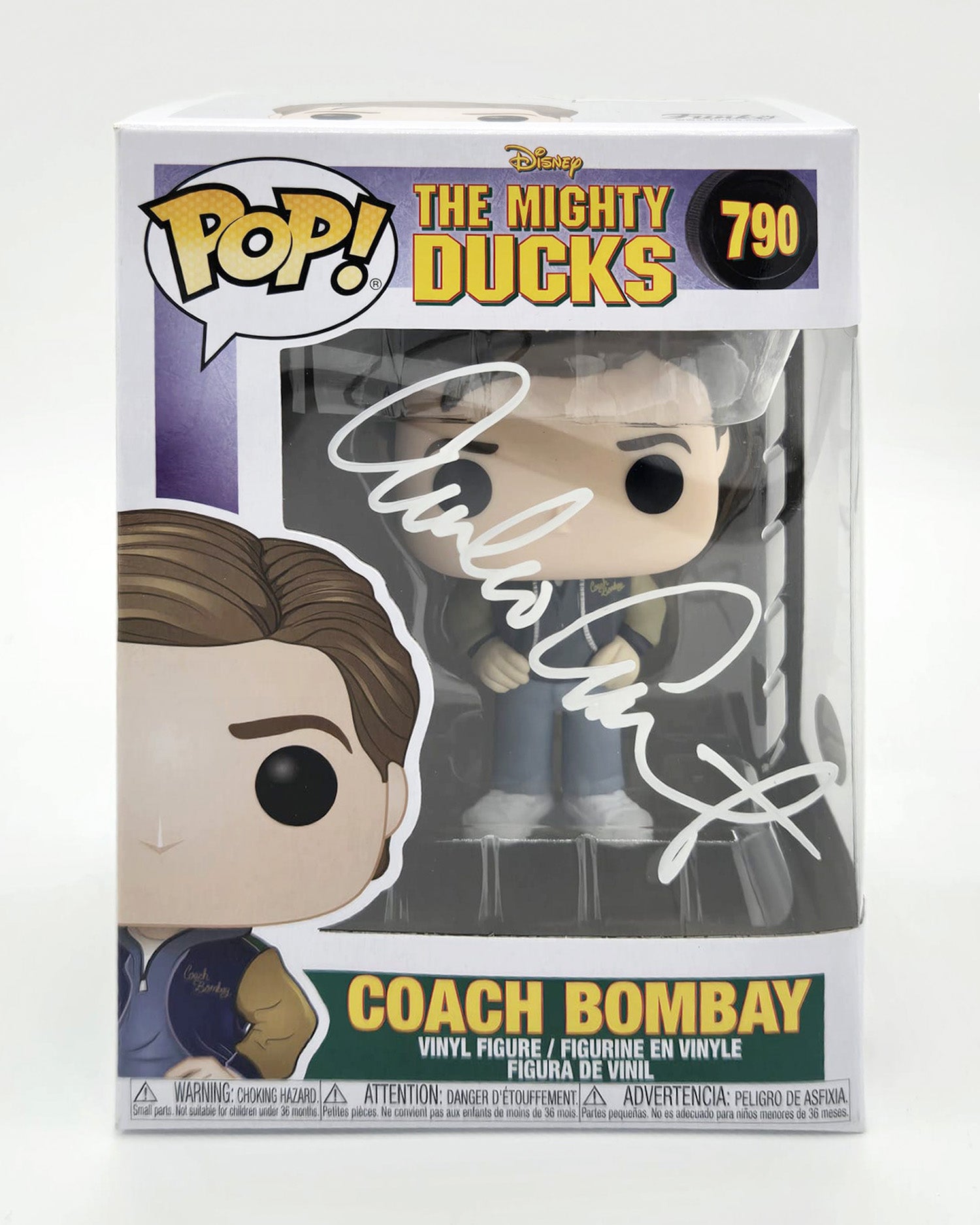 Emilio Estevez Hand-Signed Mighty Ducks Coach Bombay Funko Pop #790