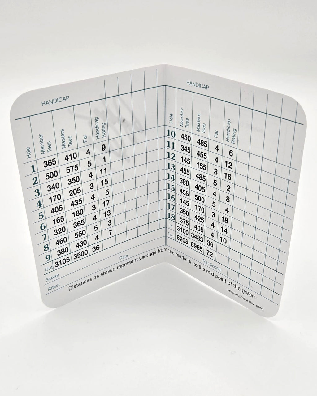 John Daly Signed PGA Score Card