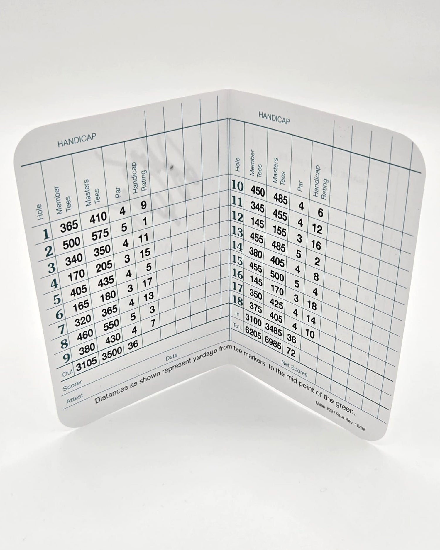 John Daly Signed PGA Score Card
