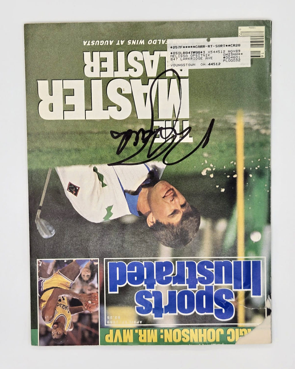 Nick Faldo Hand-Signed 1989 Sports Illustrated Magazine