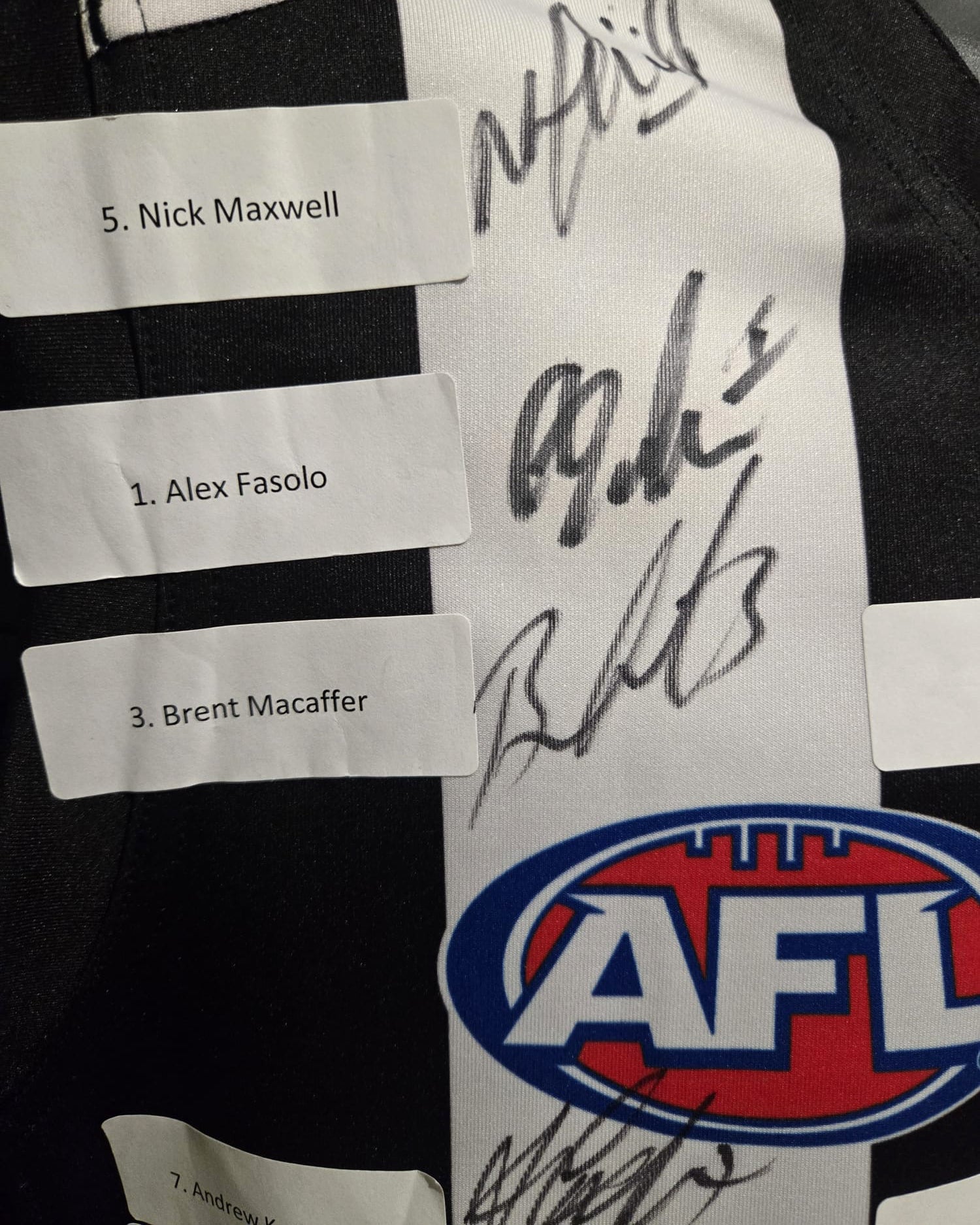Collingwood Signed AFL Jersey