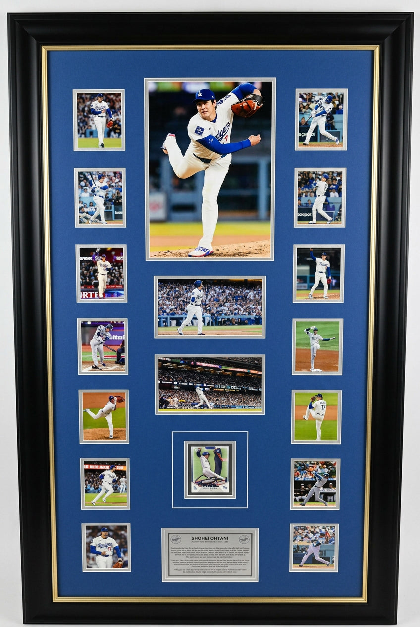 SHOHEI OHTANI  Singed card and photo Collage