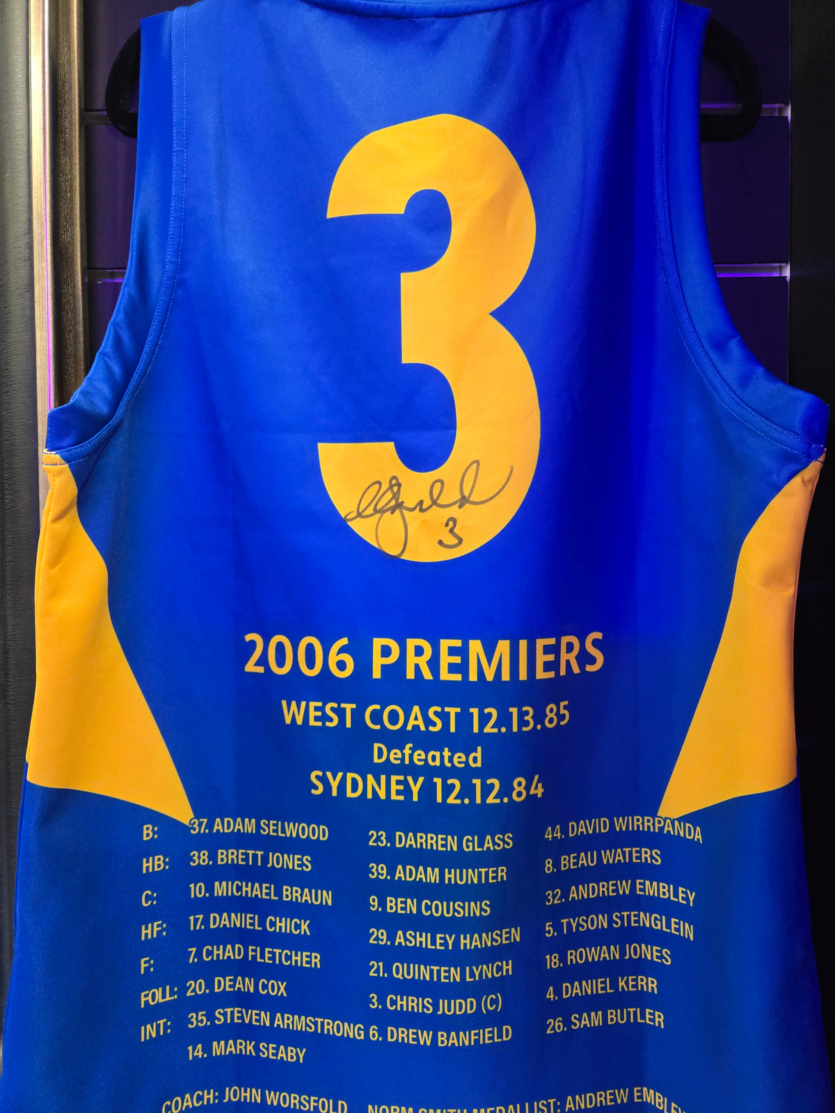 Chris Judd WEST COAST EAGLES