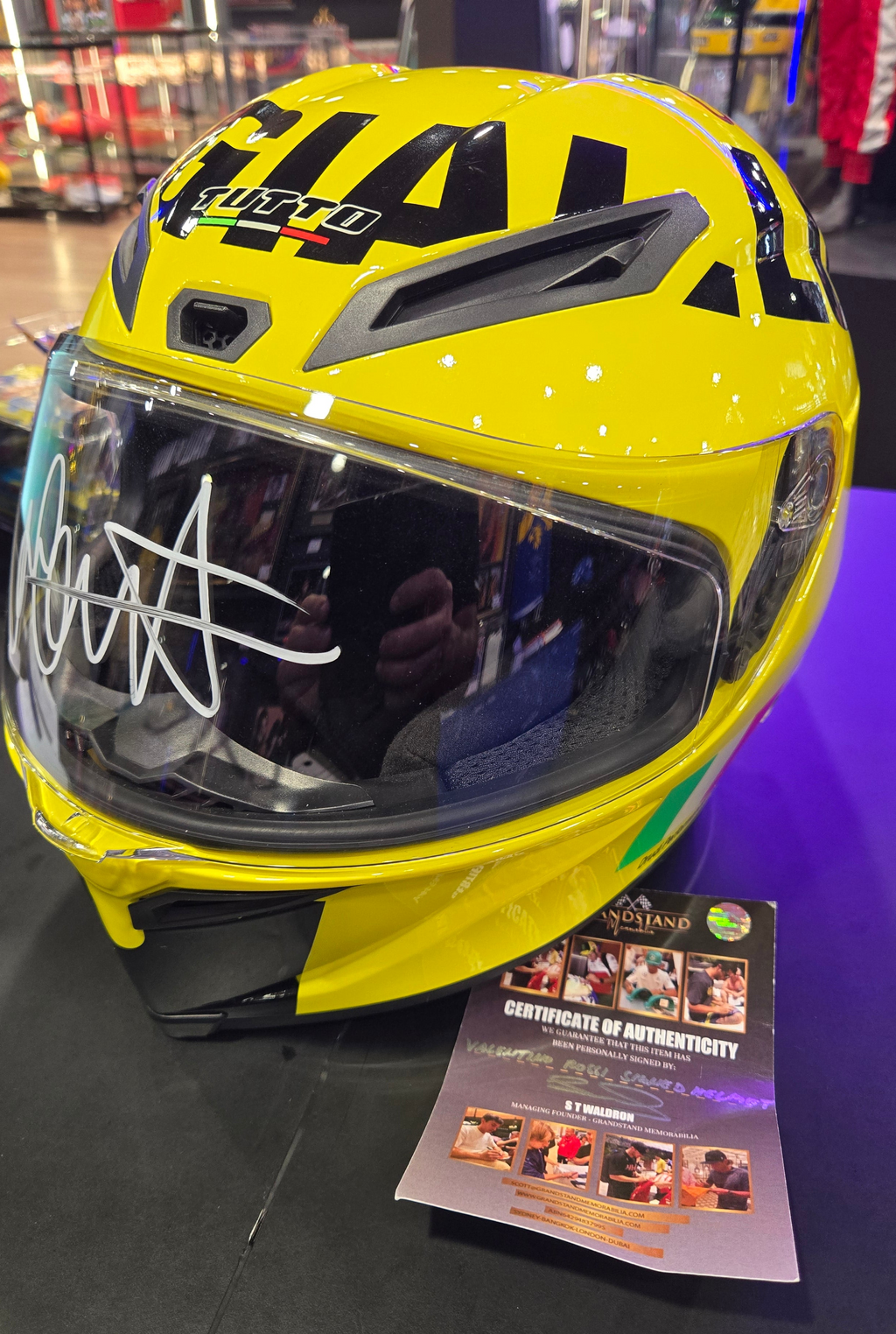 Valentino Rossi Signed Helmet