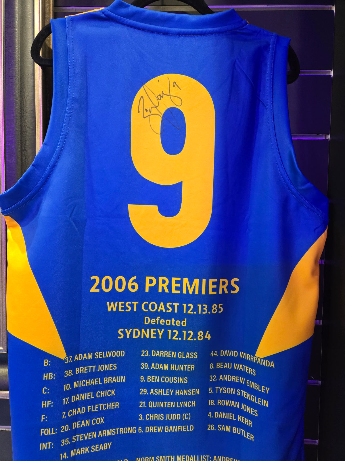 Ben Cousins WEST COAST EAGLES
