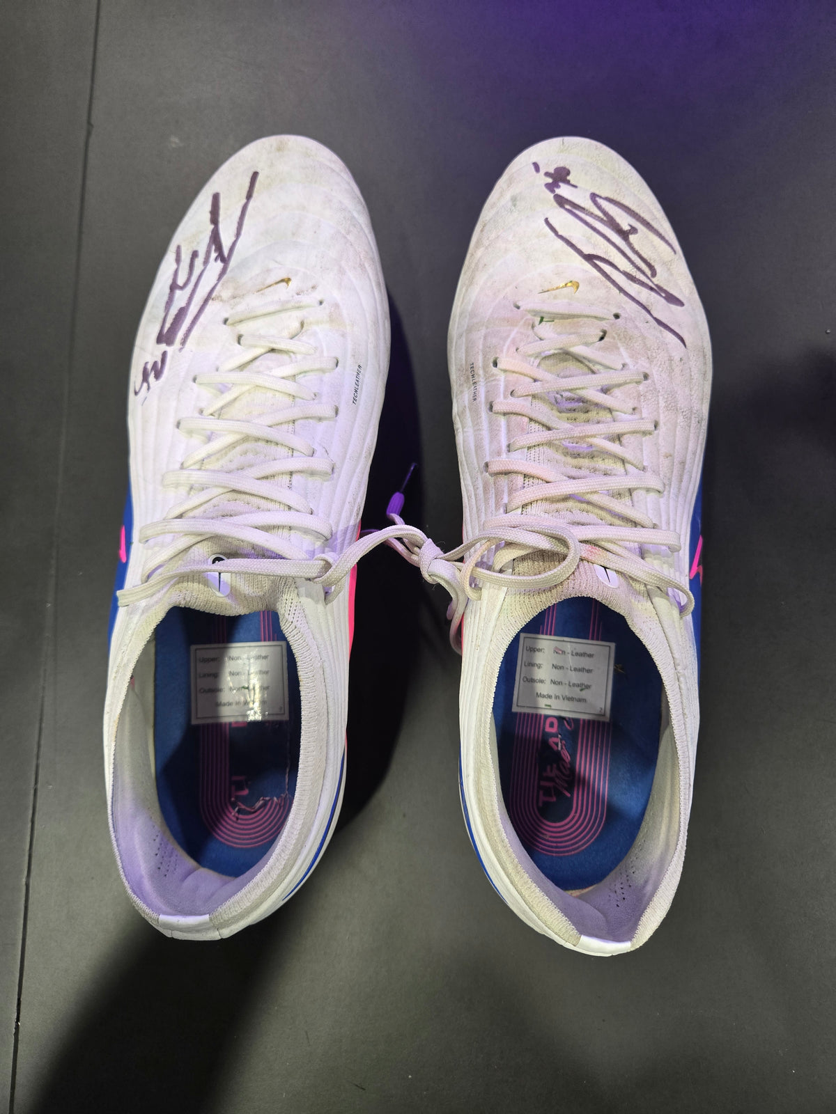 Jobe Shanahan GAME WORN boots EAGLES