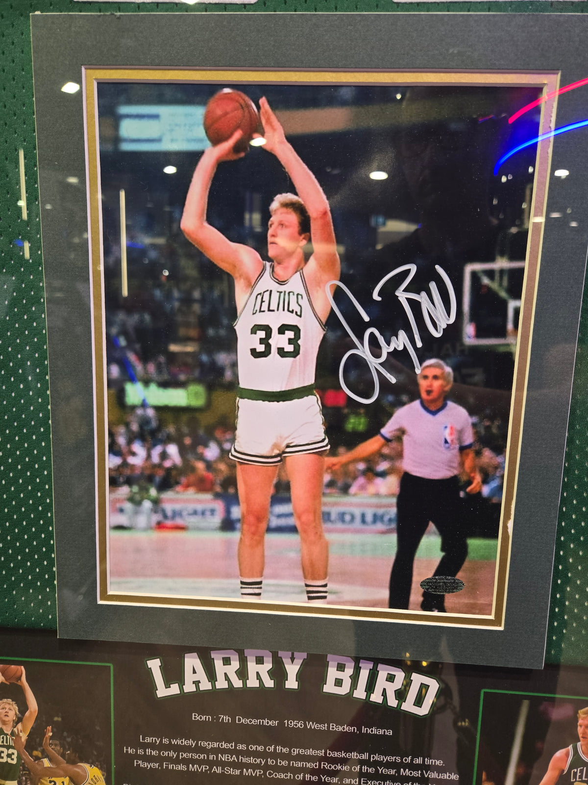 Larry Bird Hand Signed