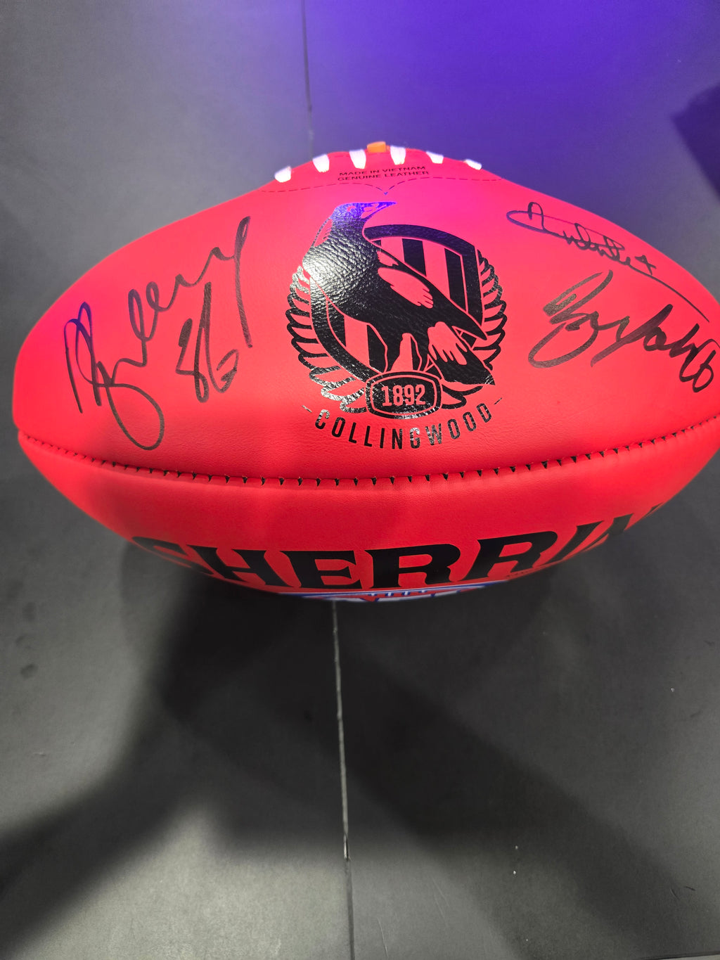 COLLINGWOOD Rat Pack Signed Football