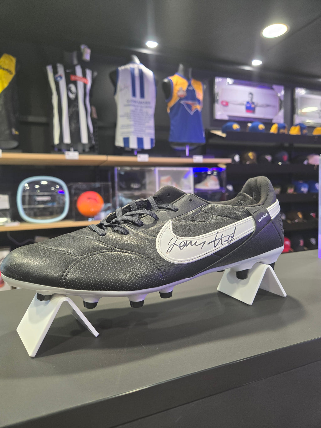 James Hird Signed Boot
