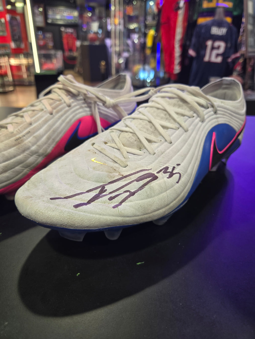 Jobe Shanahan GAME WORN boots EAGLES