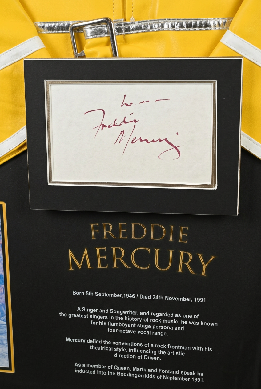 Freddie Mercury Hand Signed Frame